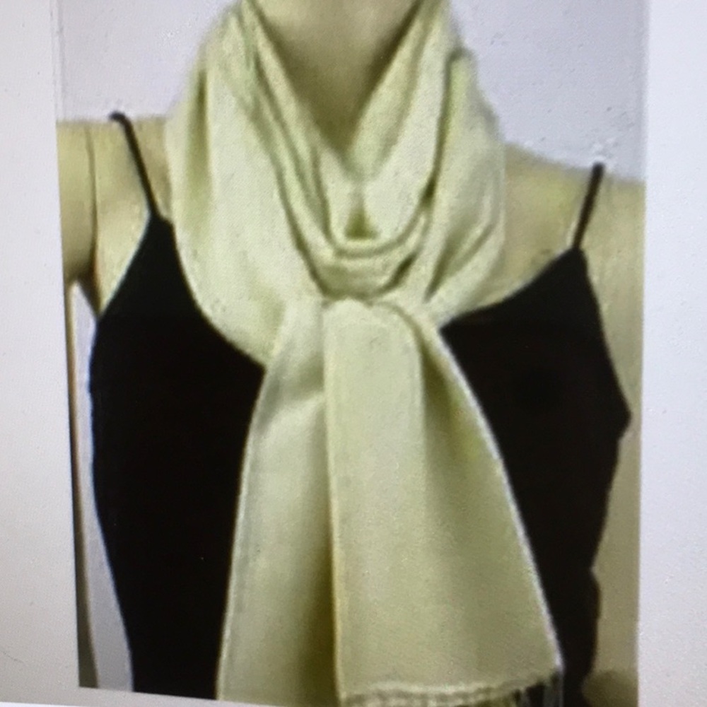 Authentic Pashmina Cashmere/Silk Wrap Blue Shawl Scarf Stole - Picture 6 of 7